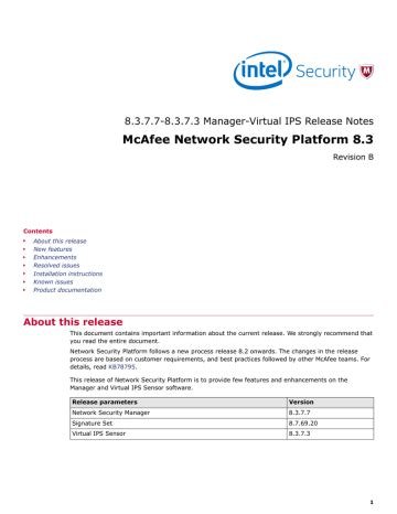 McAfee Network Security Manager